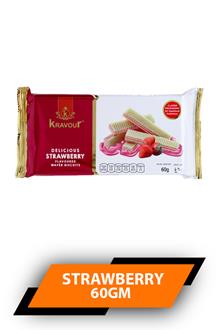 Kravour Wafer Strawberry 60gm